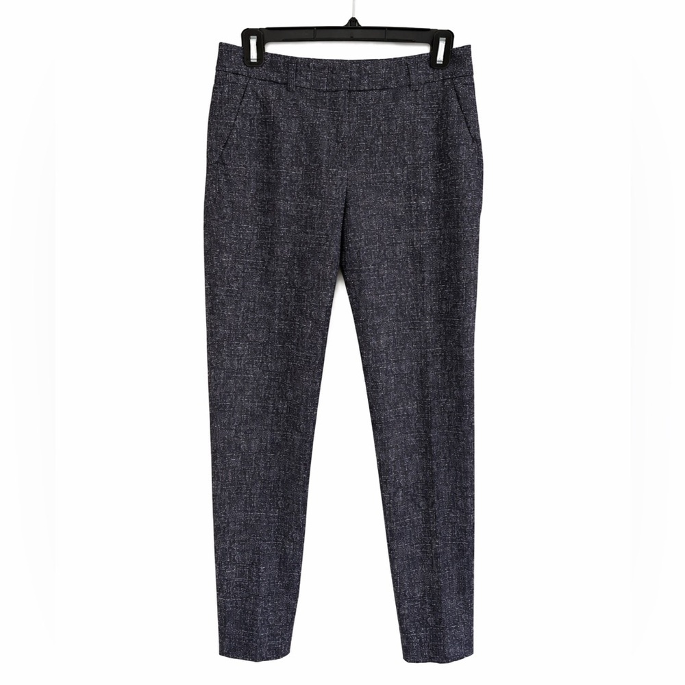 Peserico Speckled Tailored Slim Ankle Pants Blue Size 40 (US 4)